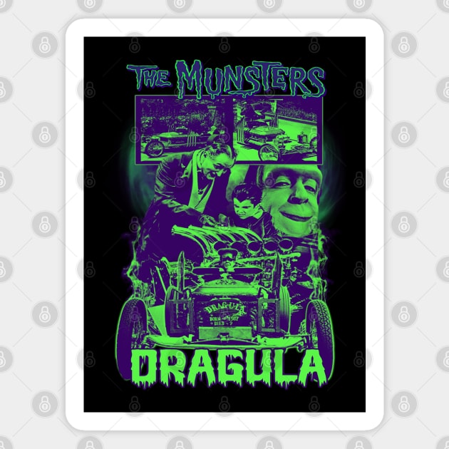 The Munsters. Dragula. (Version 1) Magnet by The Dark Vestiary